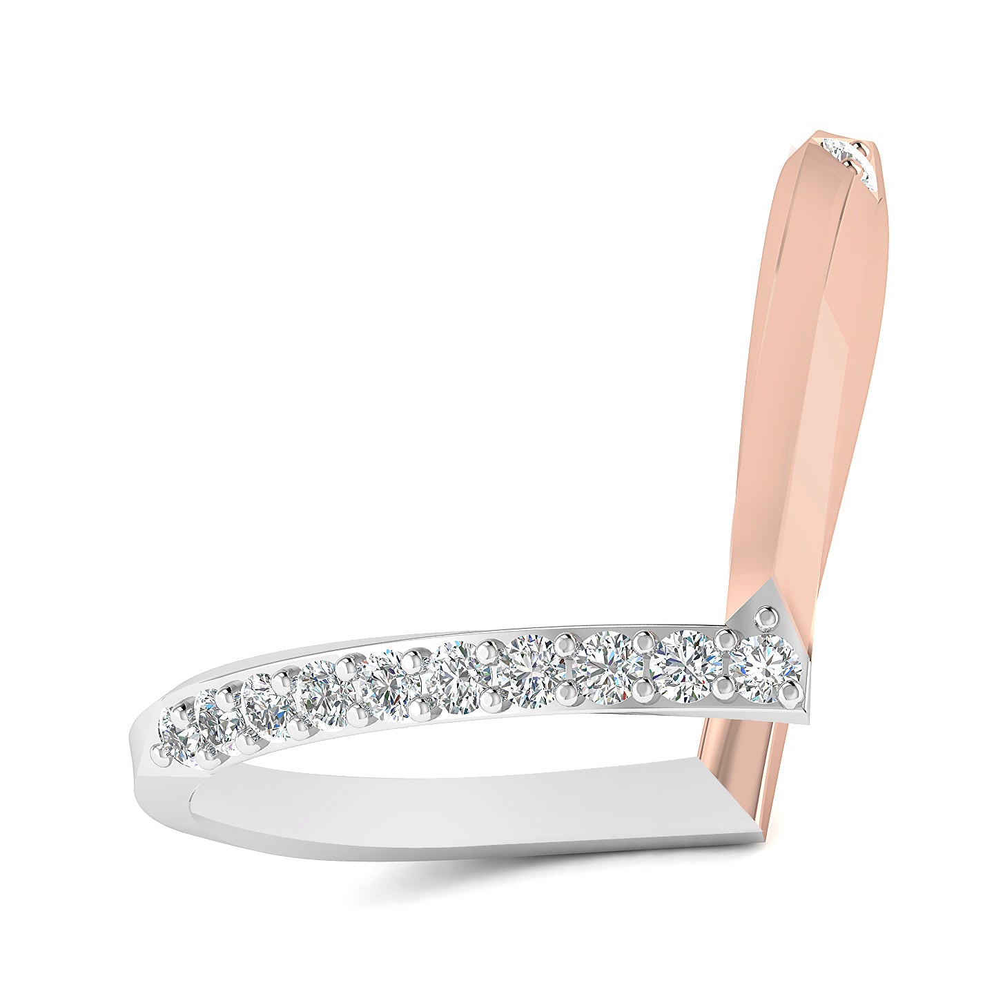 Sparkle Eternal Two Tone Ring