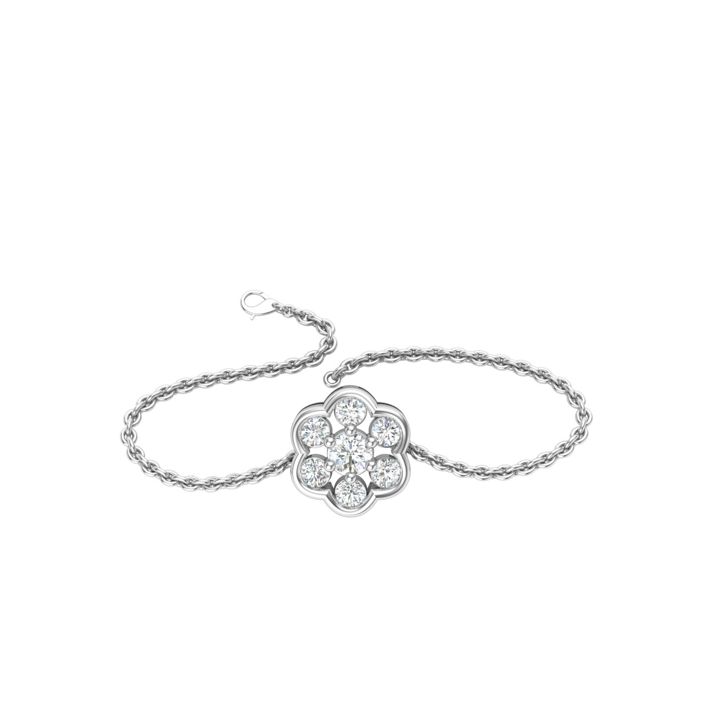 Sparkle Drift Platinum Bracelet