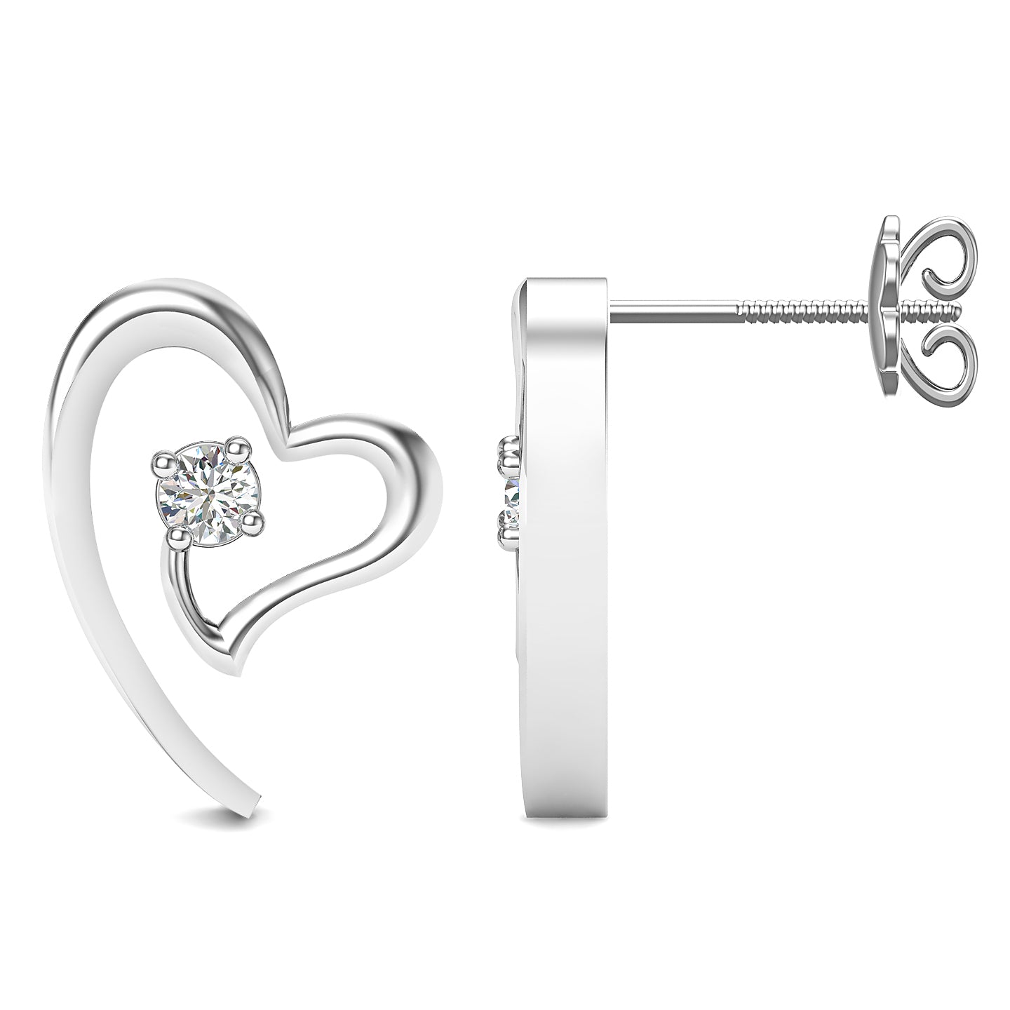 Platinum Dusk Stud Earrings