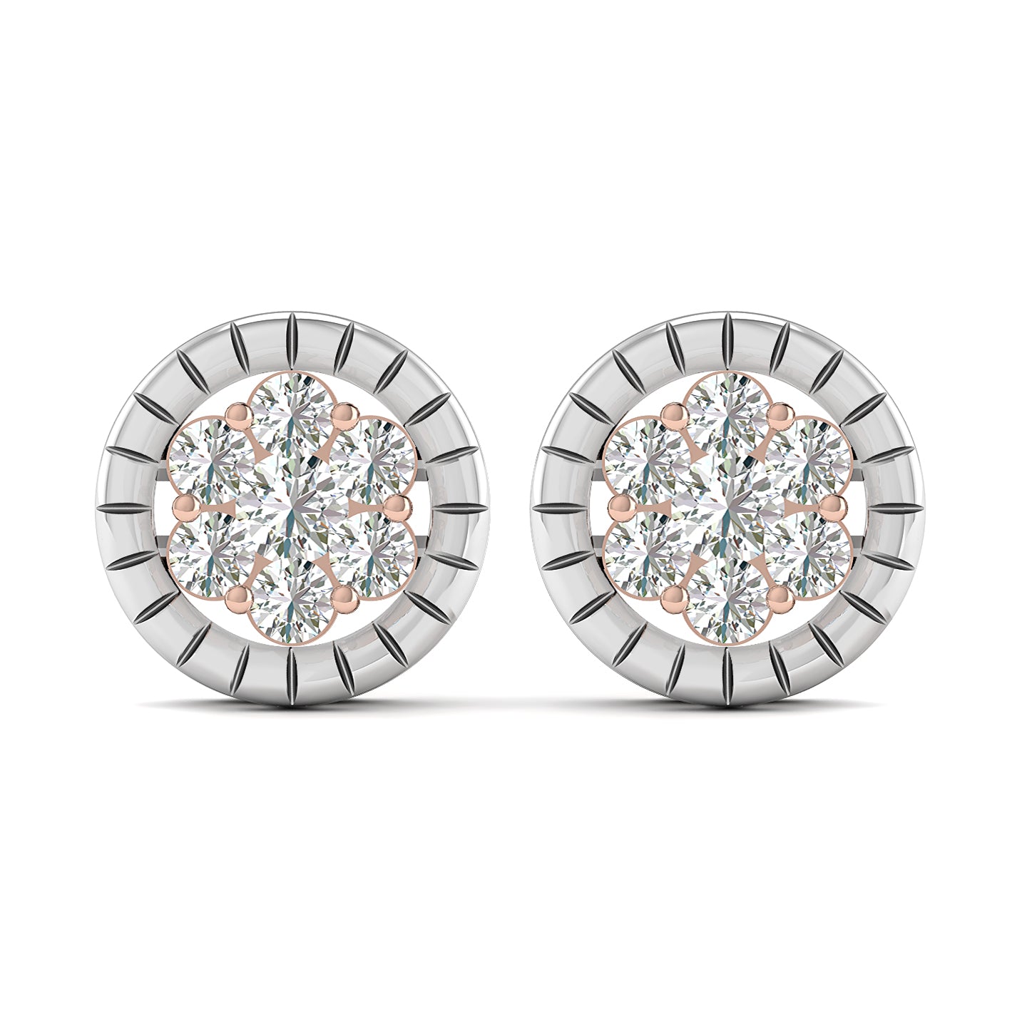 Luminous Touch Two Tone Studs