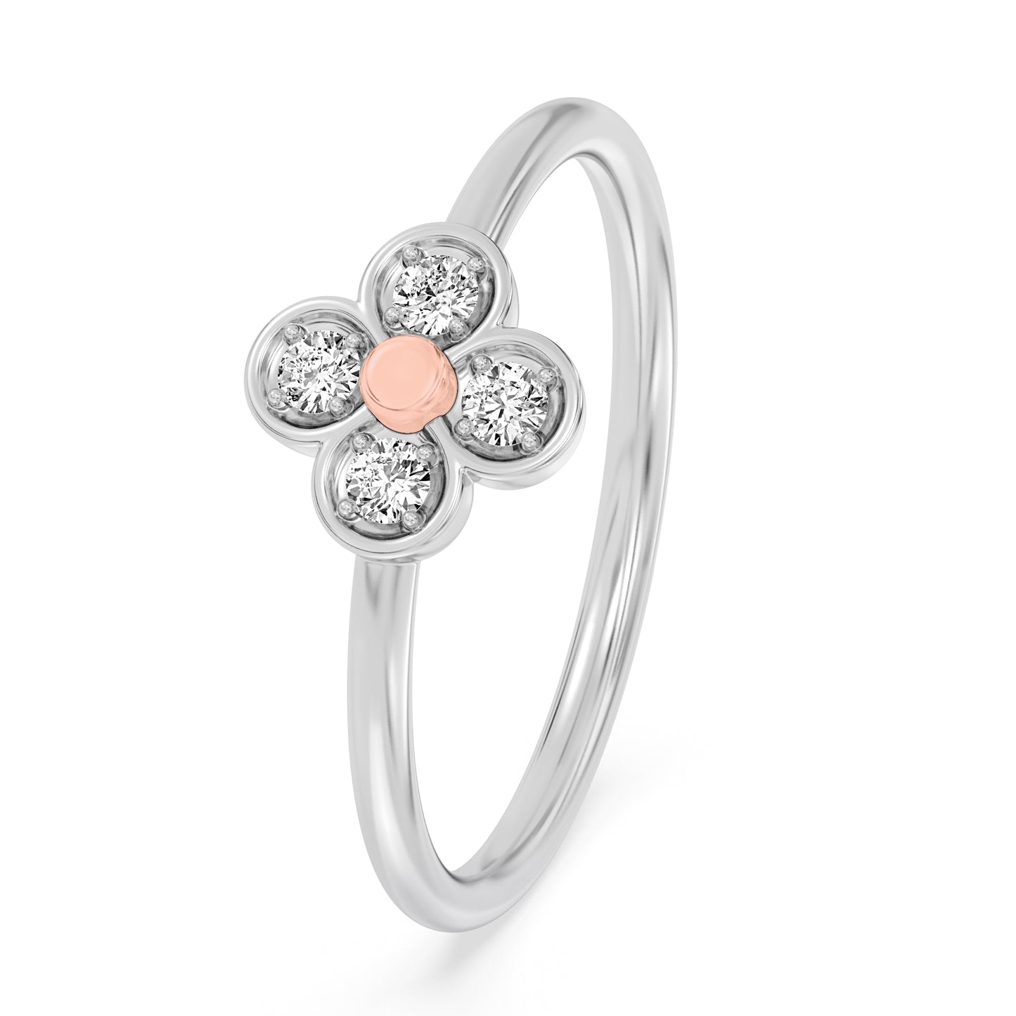 Whispering Light Two Tone Ring