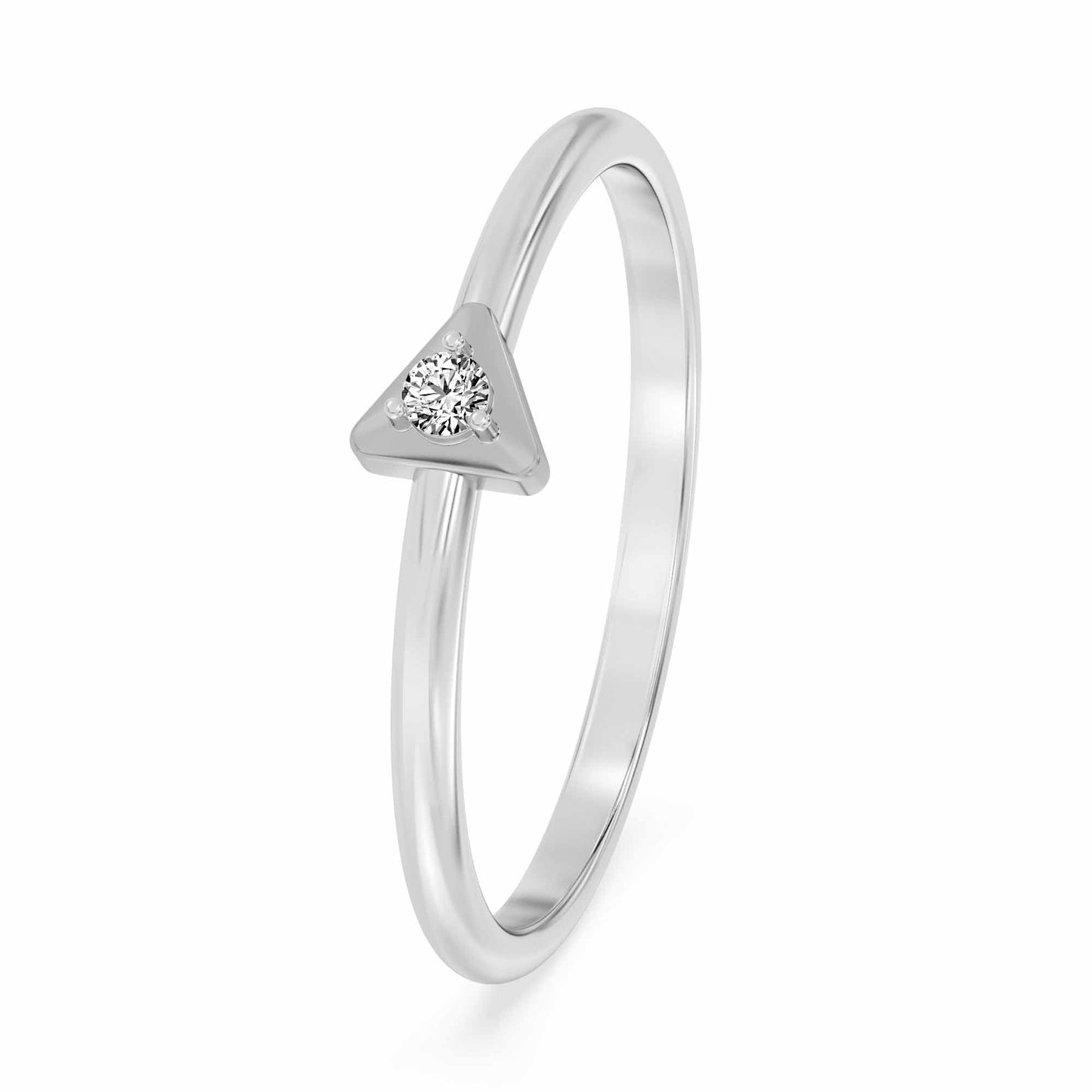 Whispering Rose Platinum Ring