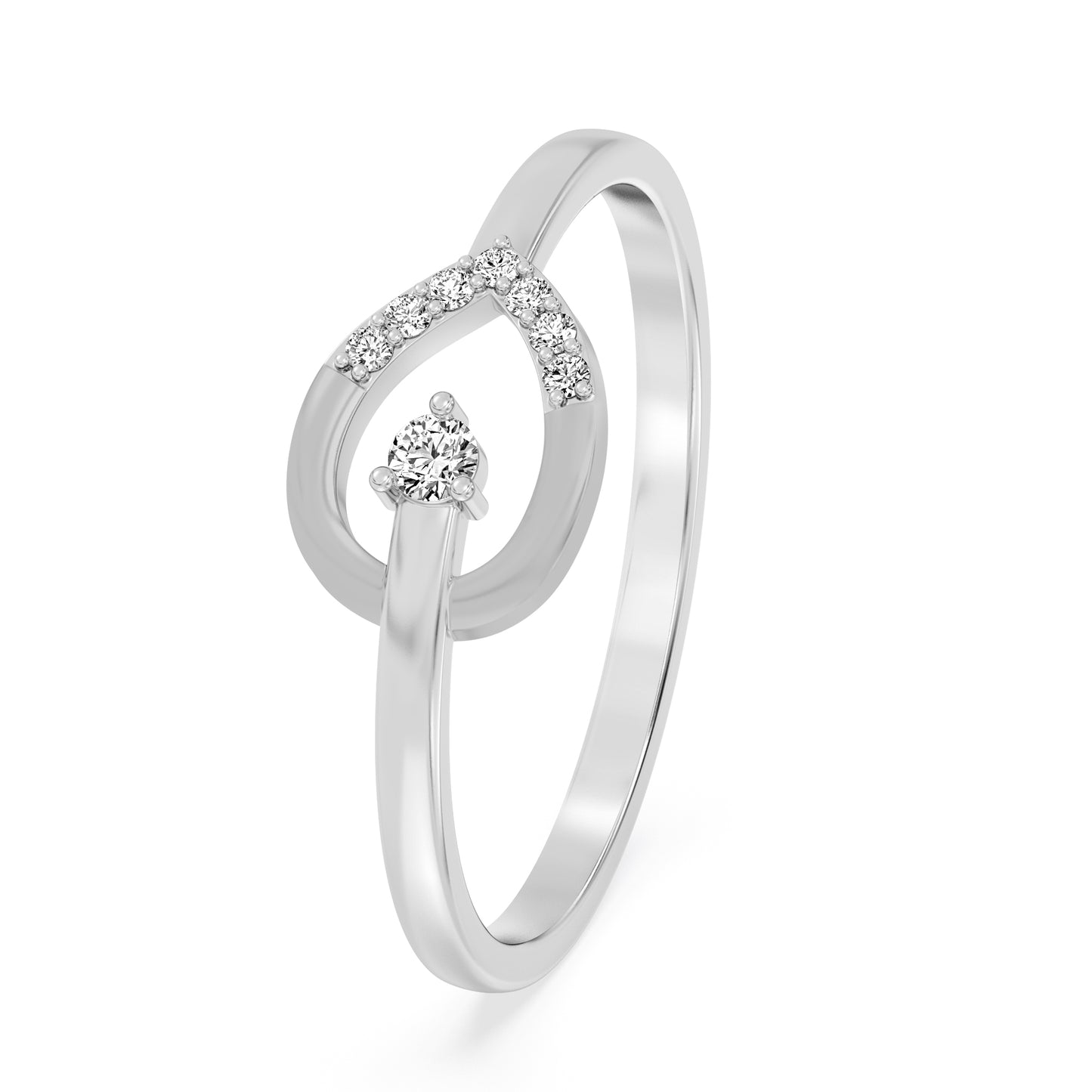 Aurora Shine Platinum Ring