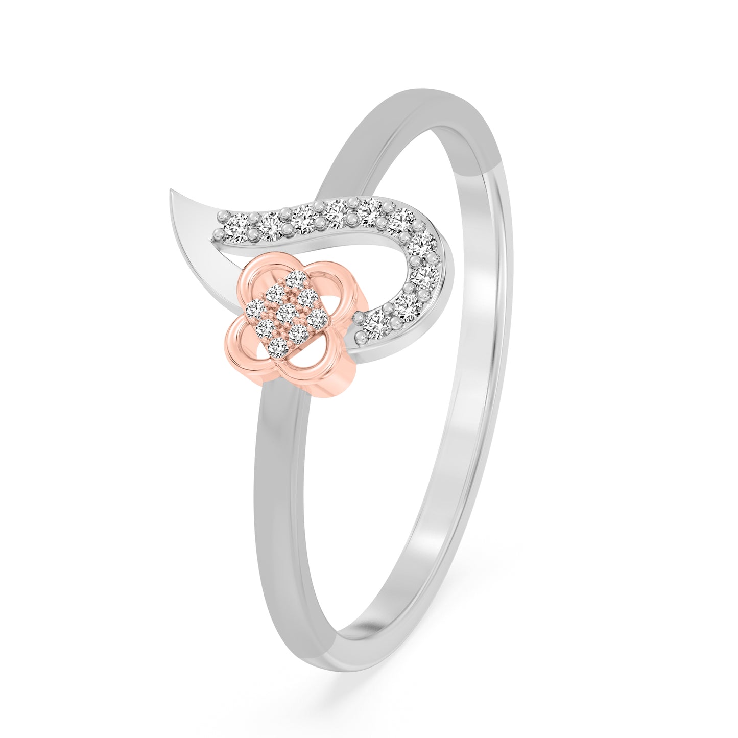 Crimson Halo Two Tone Ring