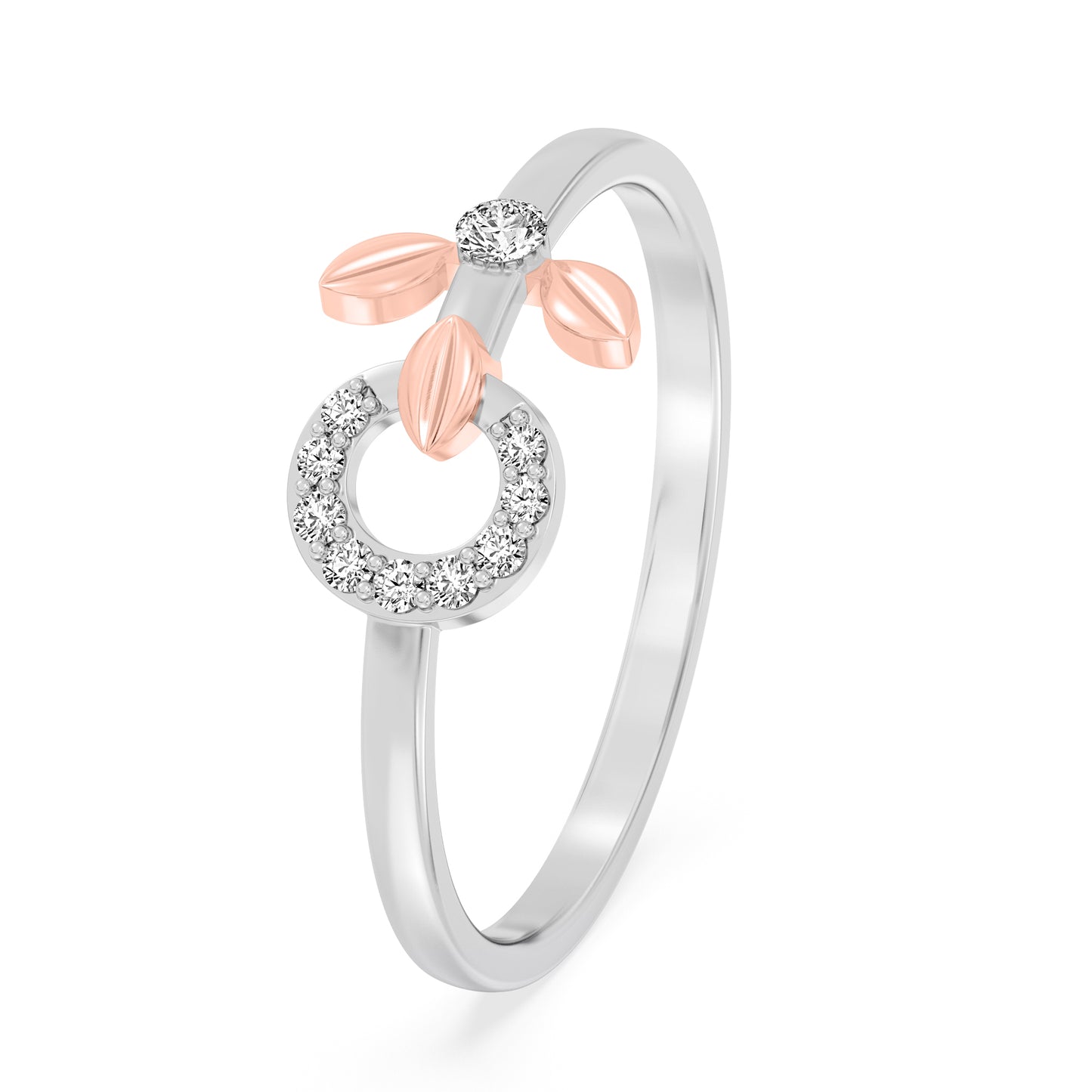 Hidden Bloom Two Tone Ring