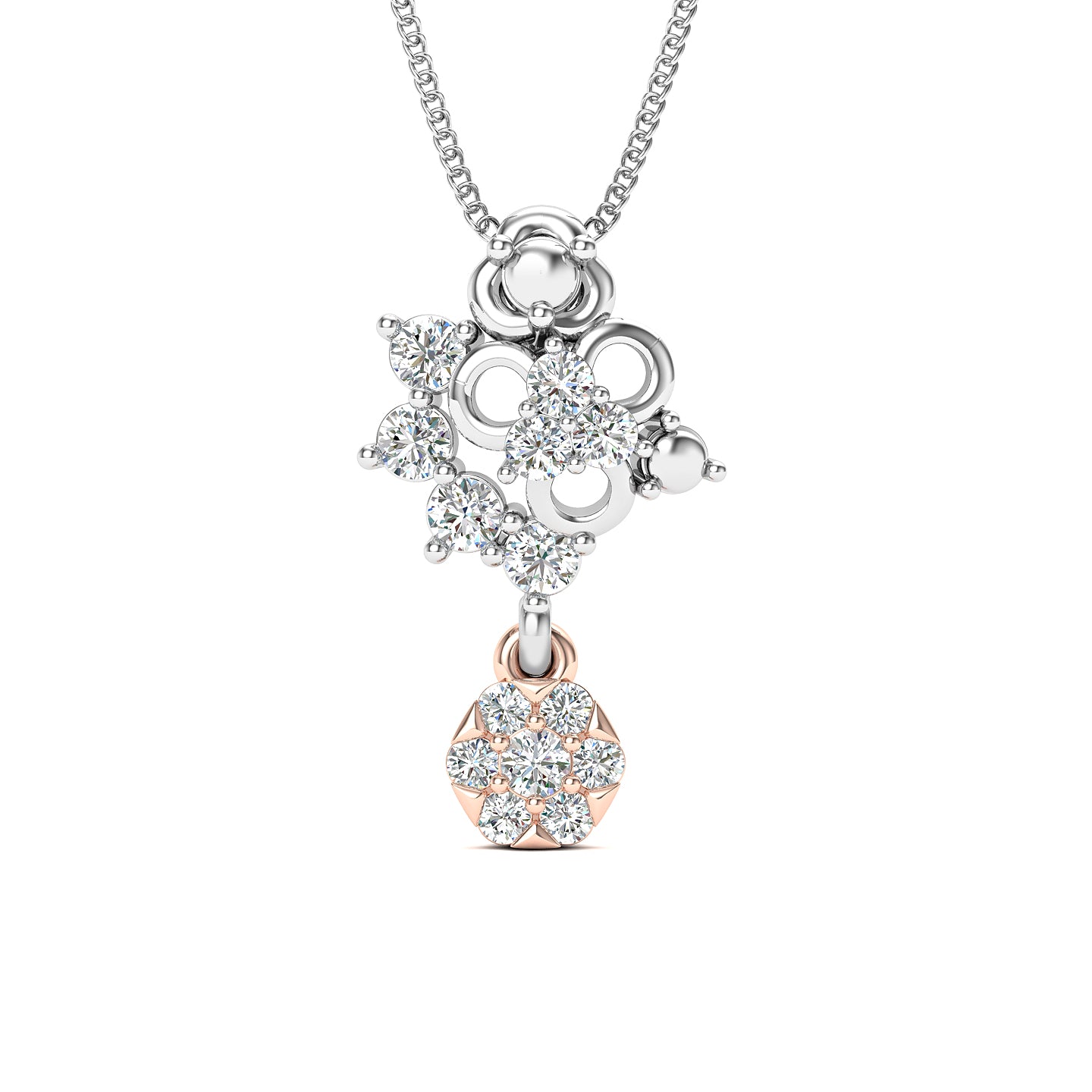 Moonlit Cluster Two Tone Pendant