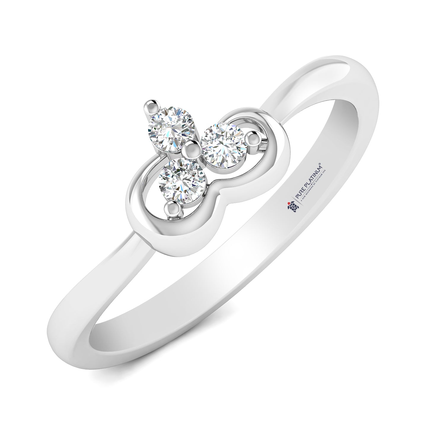 Diamond Whisper Platinum Ring