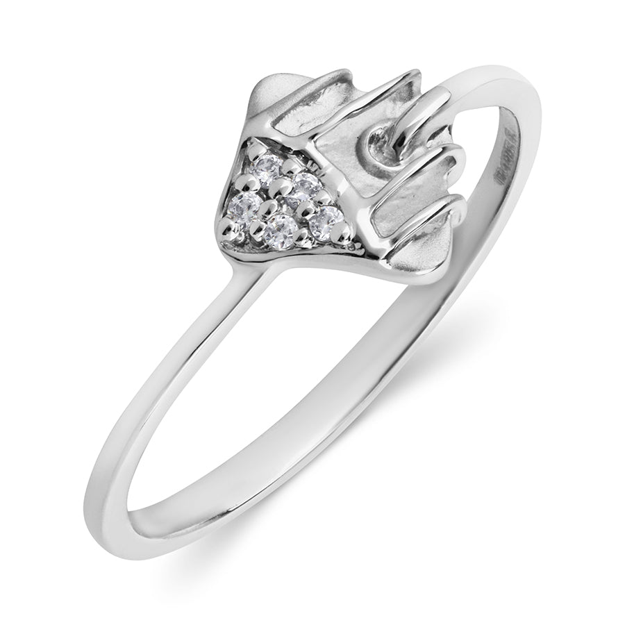 Platinum Charm Ring