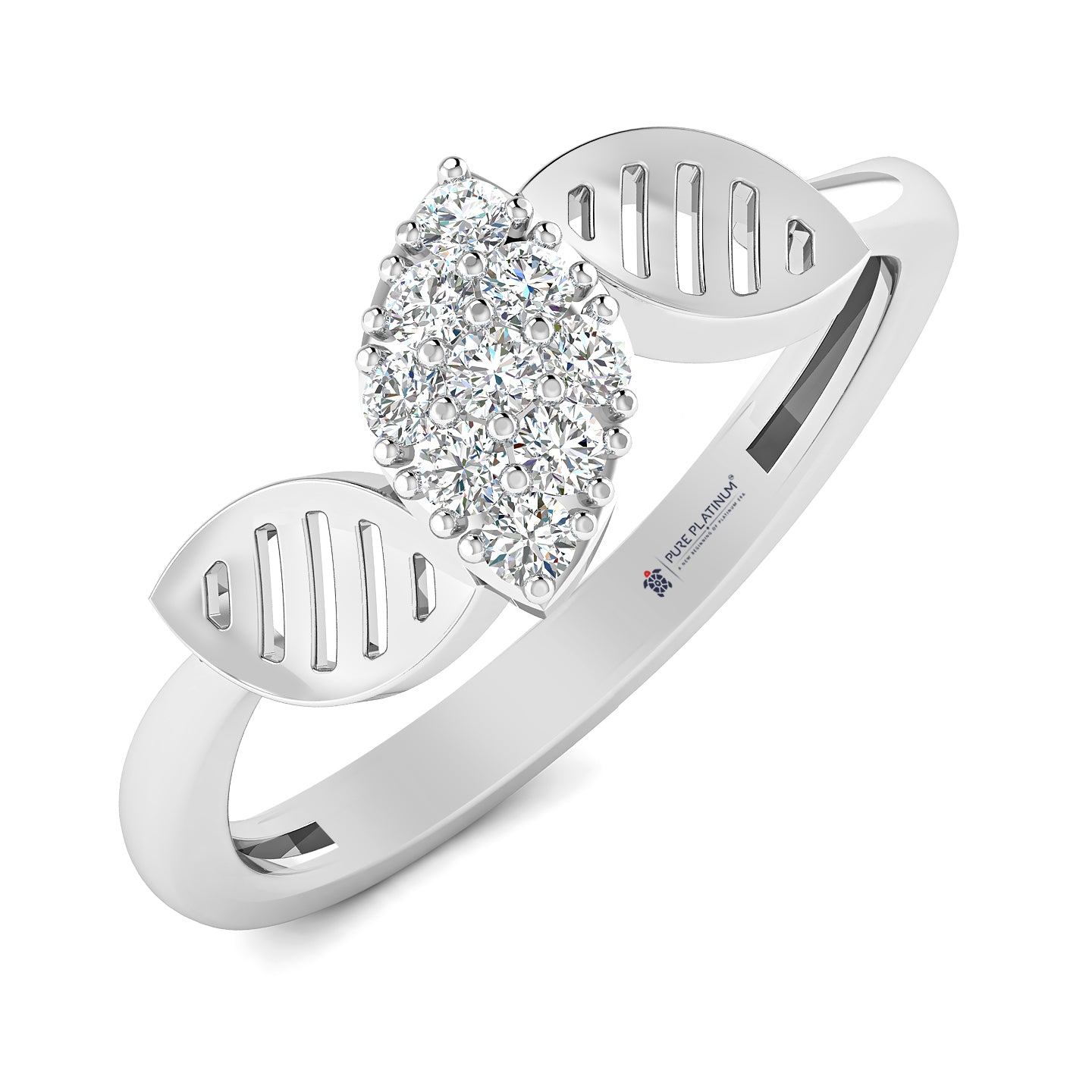 Scarlet Gleam Platinum Ring