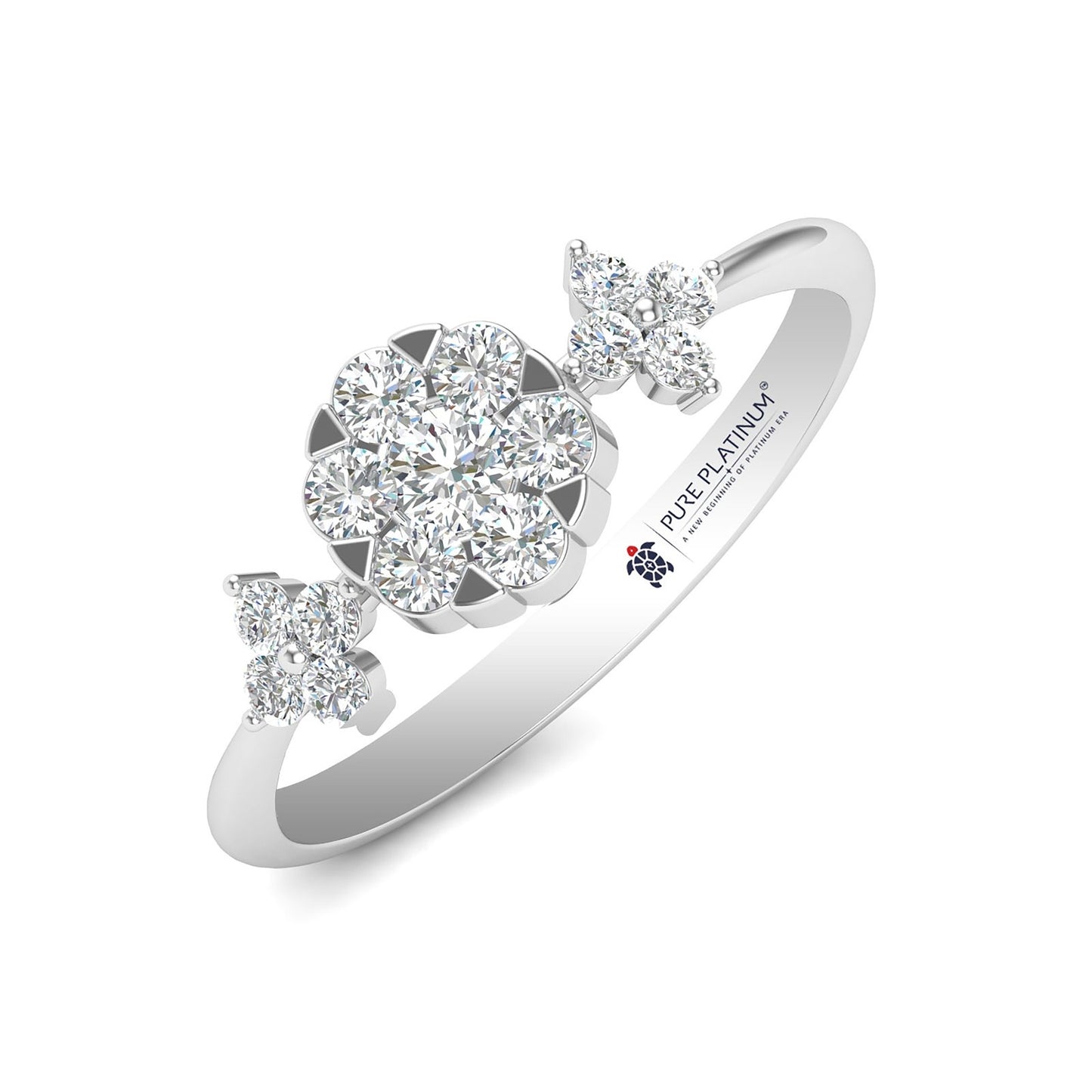 Minimal Gleam Platinum Ring