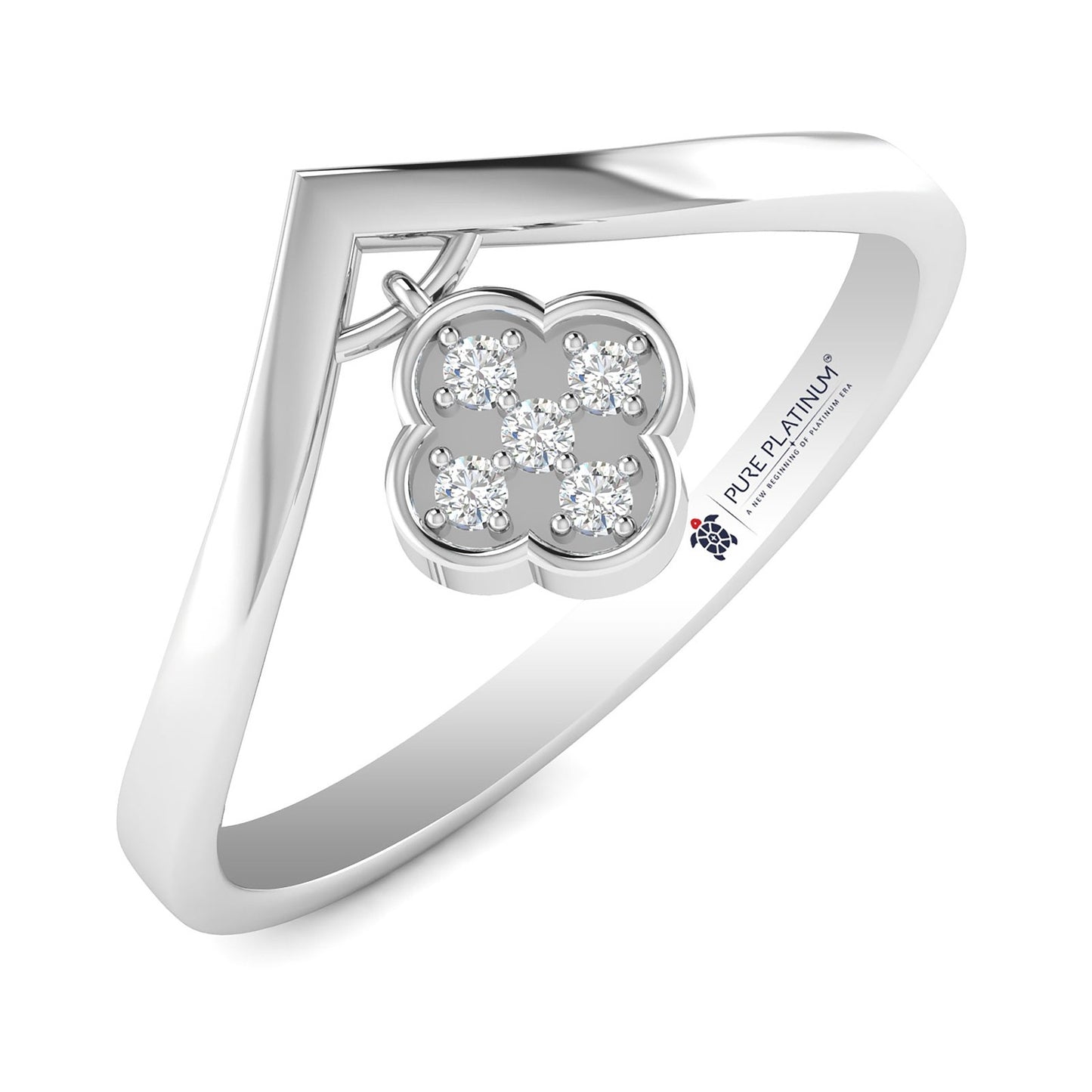 Empress Gleam Platinum Ring