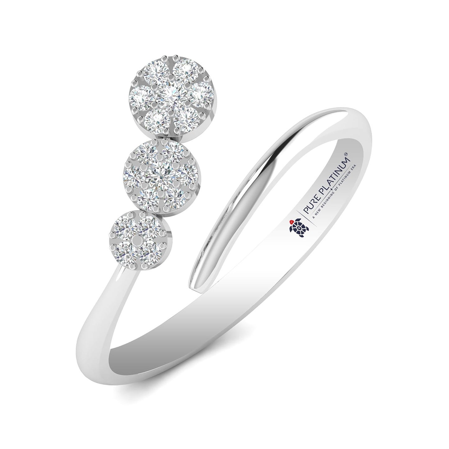 Noble Spark Platinum Ring