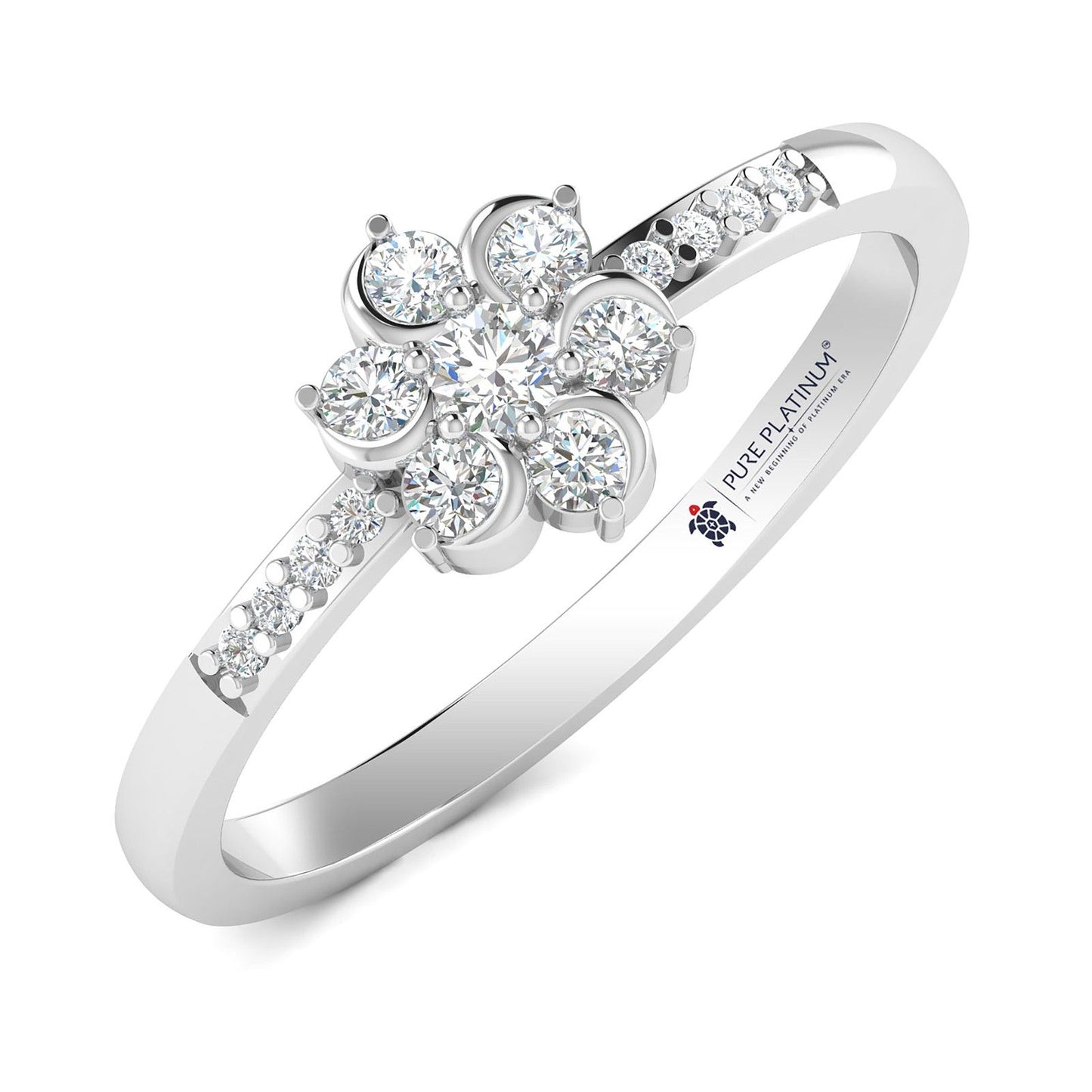 Divine Spark Platinum Ring