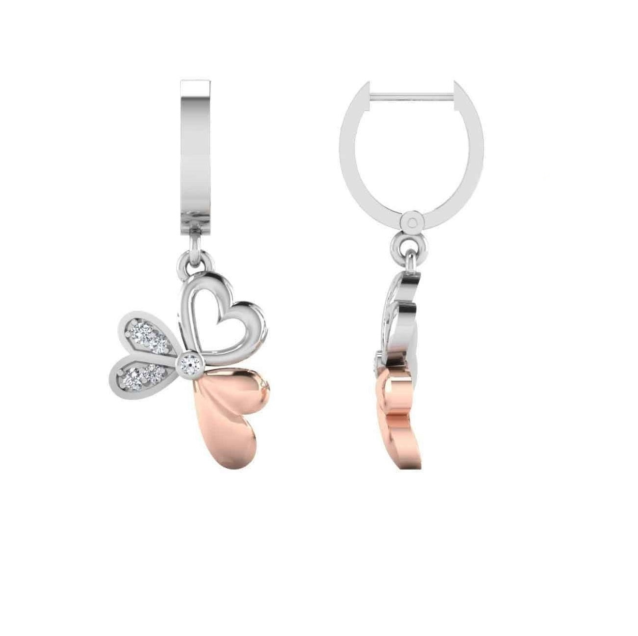 Pure Romance Two Tone Bali Earrings