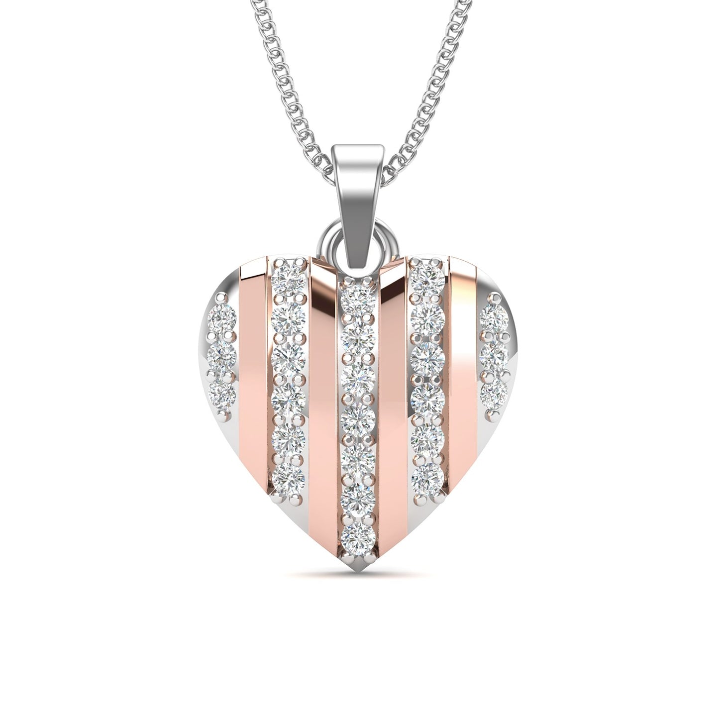 Enchanted Love Two Tone Pendant