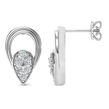 Diamond Horizon Stud Earrings