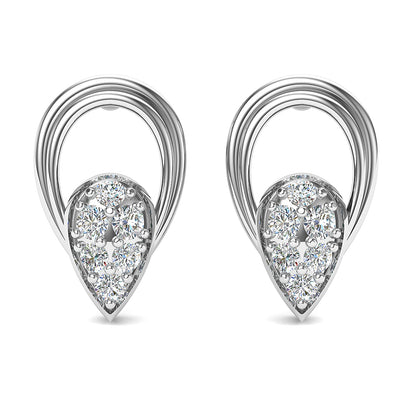 Diamond Horizon Stud Earrings