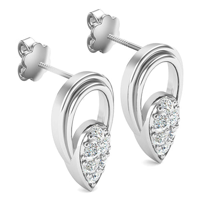 Diamond Horizon Stud Earrings