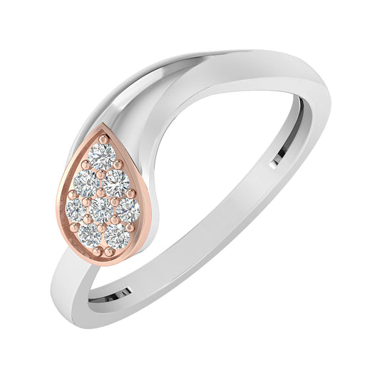 Graceful Light Two Tone Ring