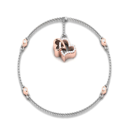 Blush Radiance Two Tone Bracelet
