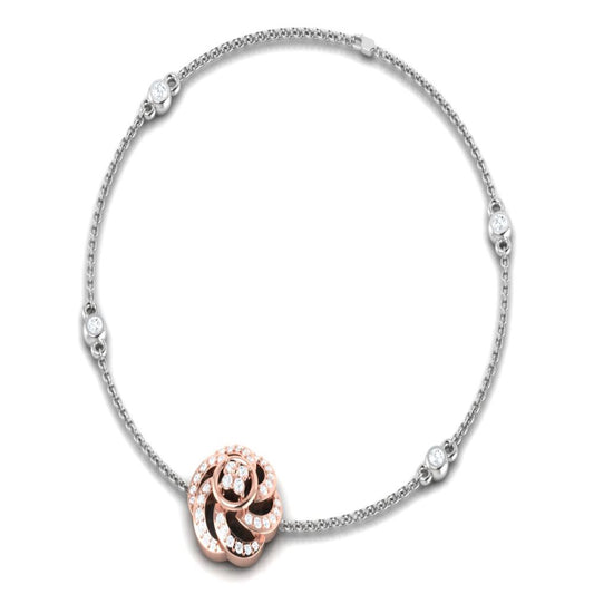 Platinum Romance Two Tone Bracelet