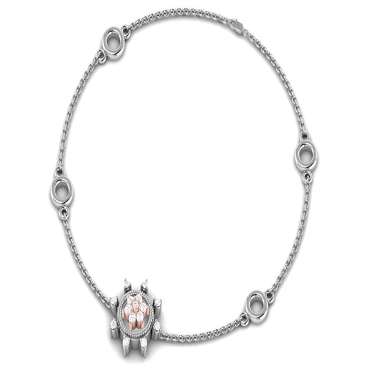 Platinum Harmony Two Tone Bracelet
