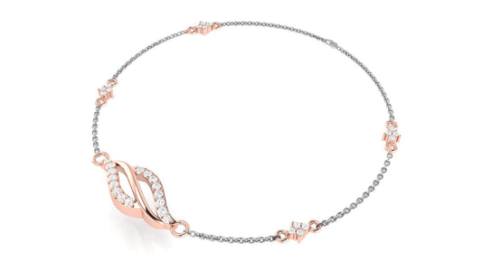 Diamond Promise Two Tone Bracelet