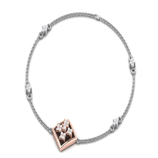 Platinum Harmony Two Tone Bracelet