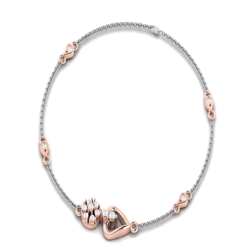 Diamond Symphony Two Tone Bracelet