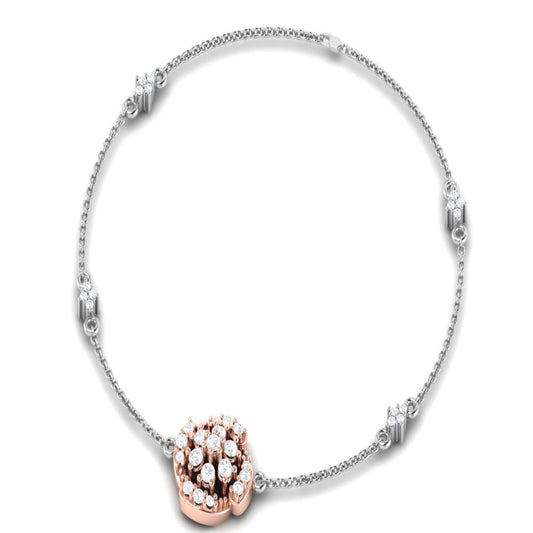 Diamond Veil Two Tone Bracelet