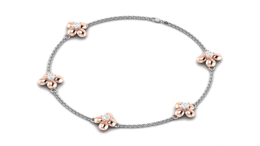 Platinum Desire Two Tone Bracelet