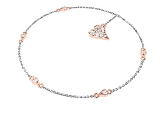 Diamond Essence Two Tone Bracelet