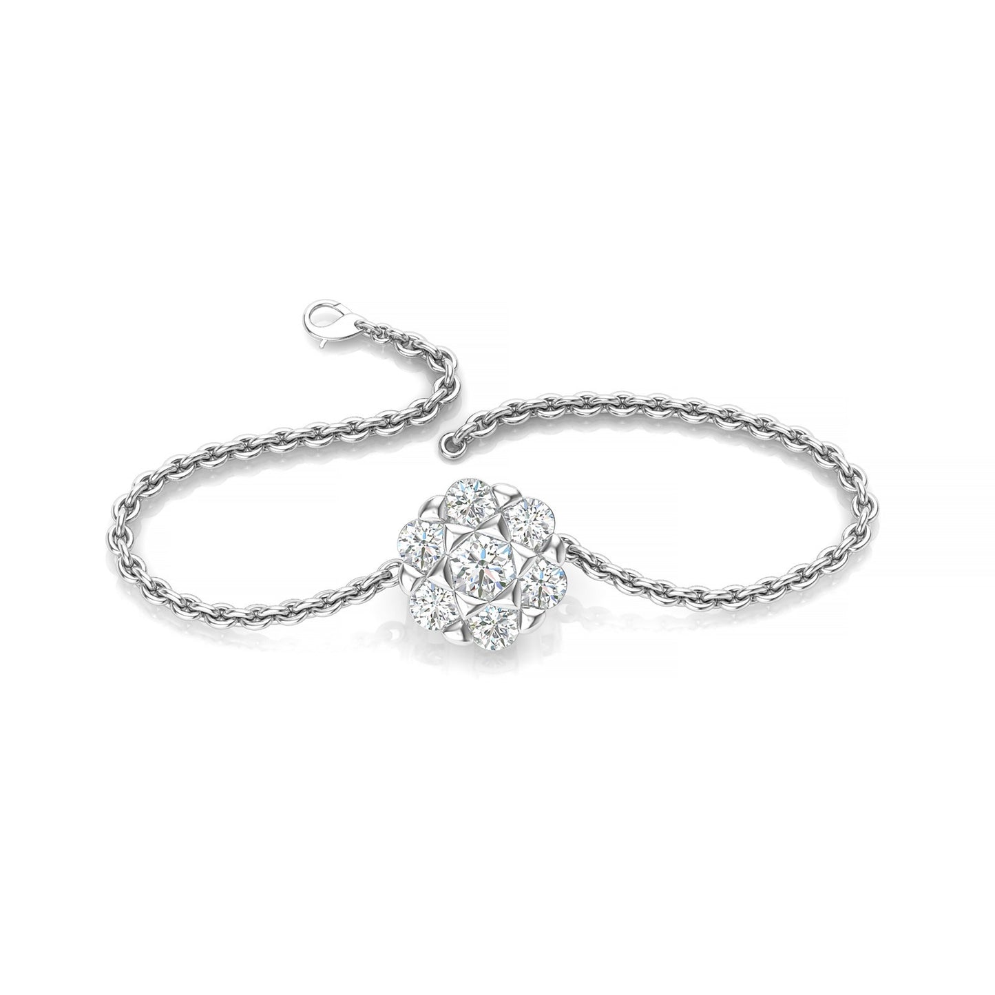 Glitter Muse Platinum Bracelet