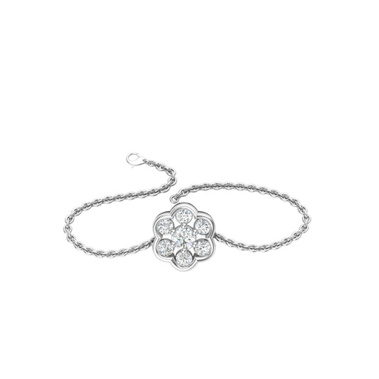 Sparkle Drift Platinum Bracelet