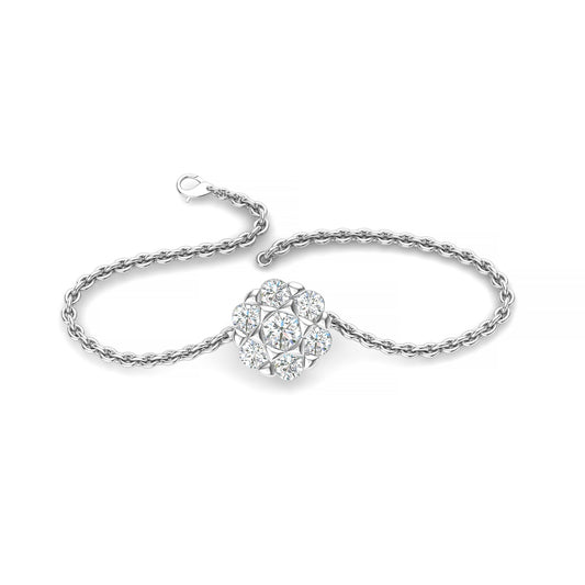 Lustrous Charm Platinum Bracelet