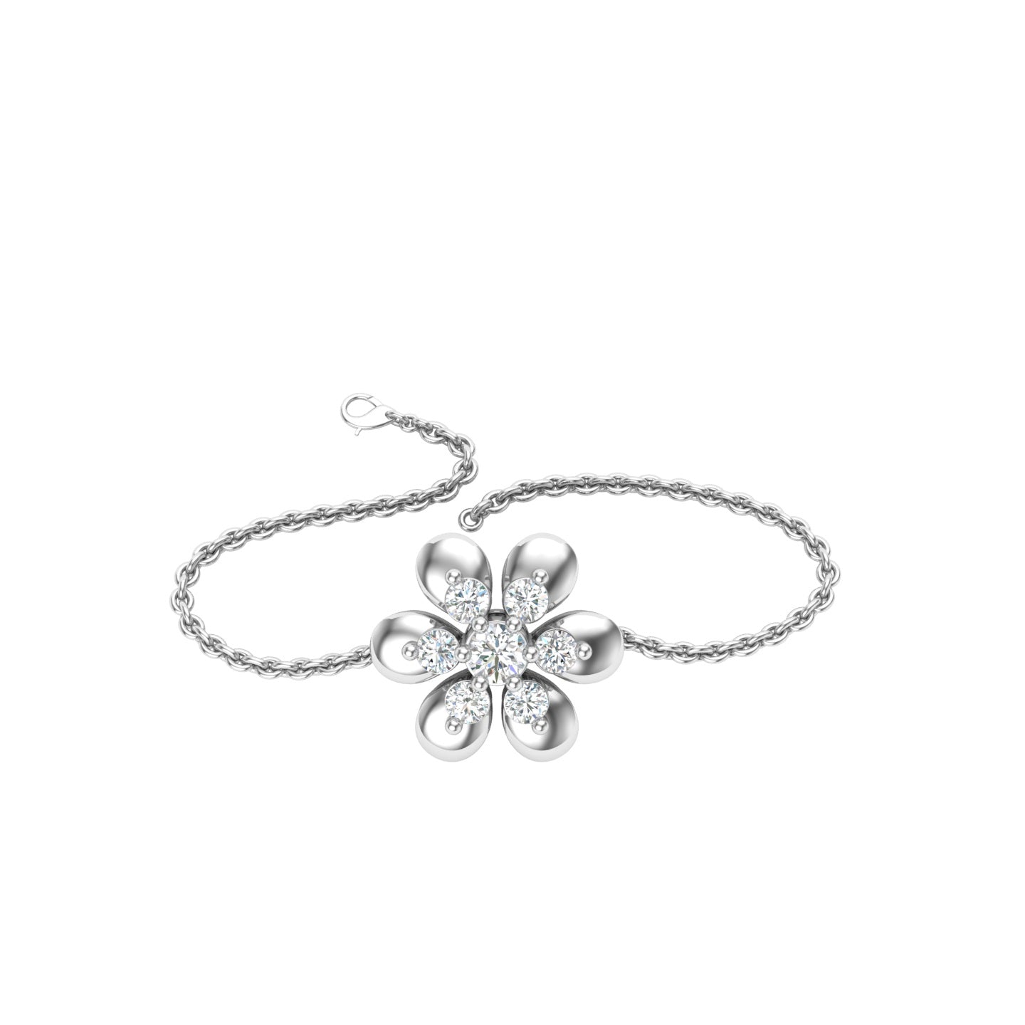 Platinum Charm Bracelet
