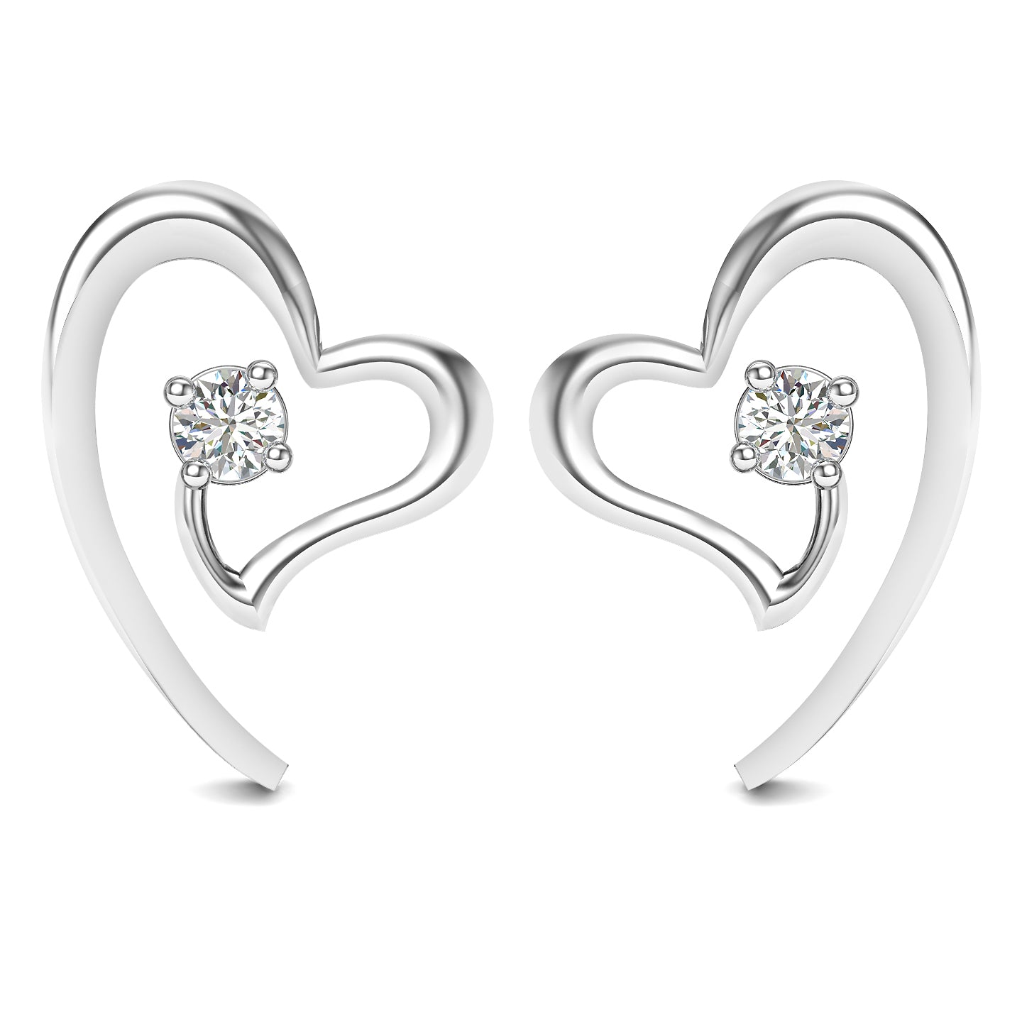 Platinum Dusk Stud Earrings