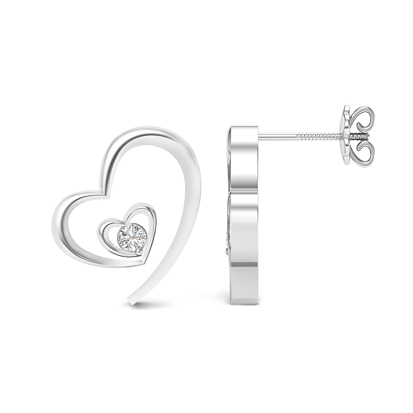 Platinum Bliss Stud Earrings