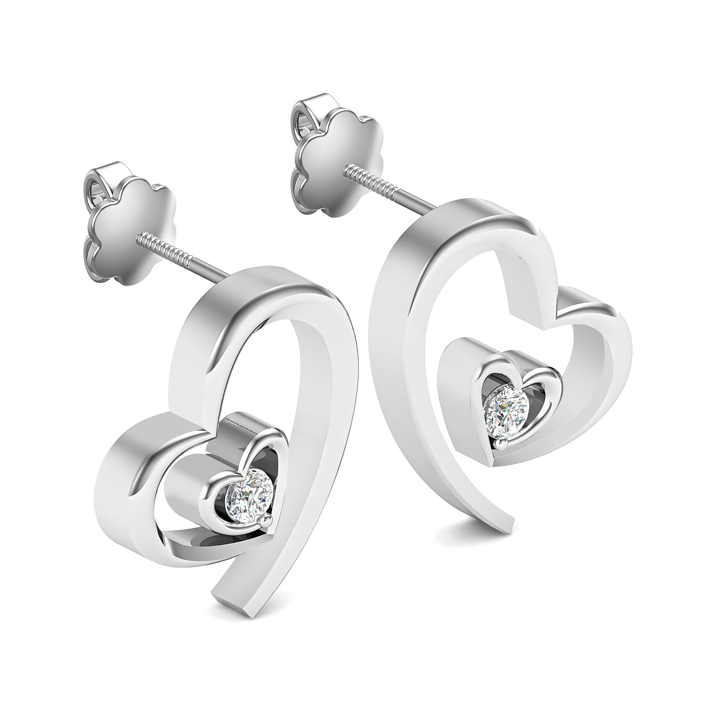 Platinum Bliss Stud Earrings