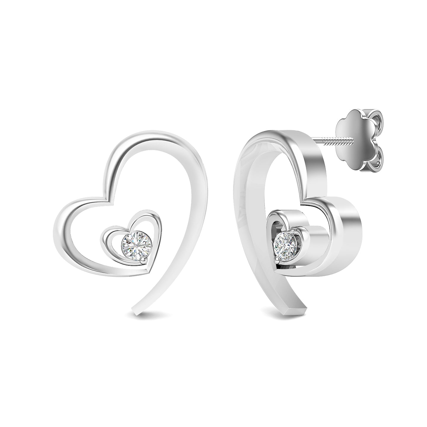Platinum Bliss Stud Earrings