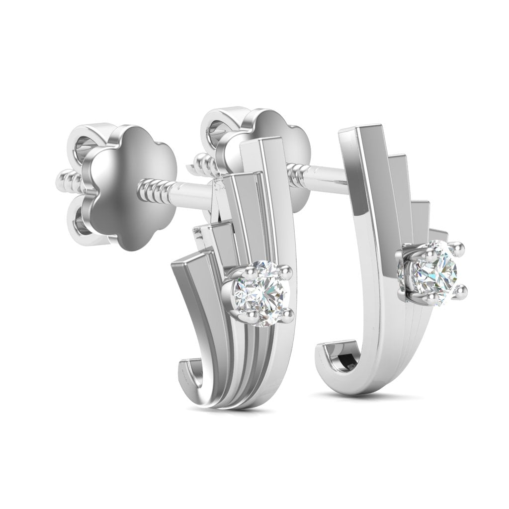 Platinum Muse Stud Earrings