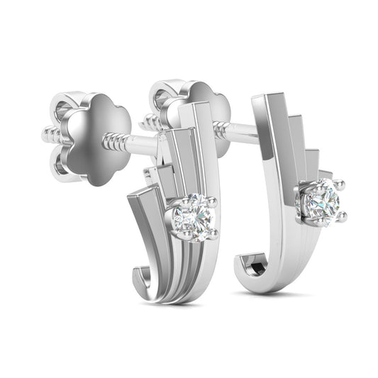 Platinum Muse Stud Earrings