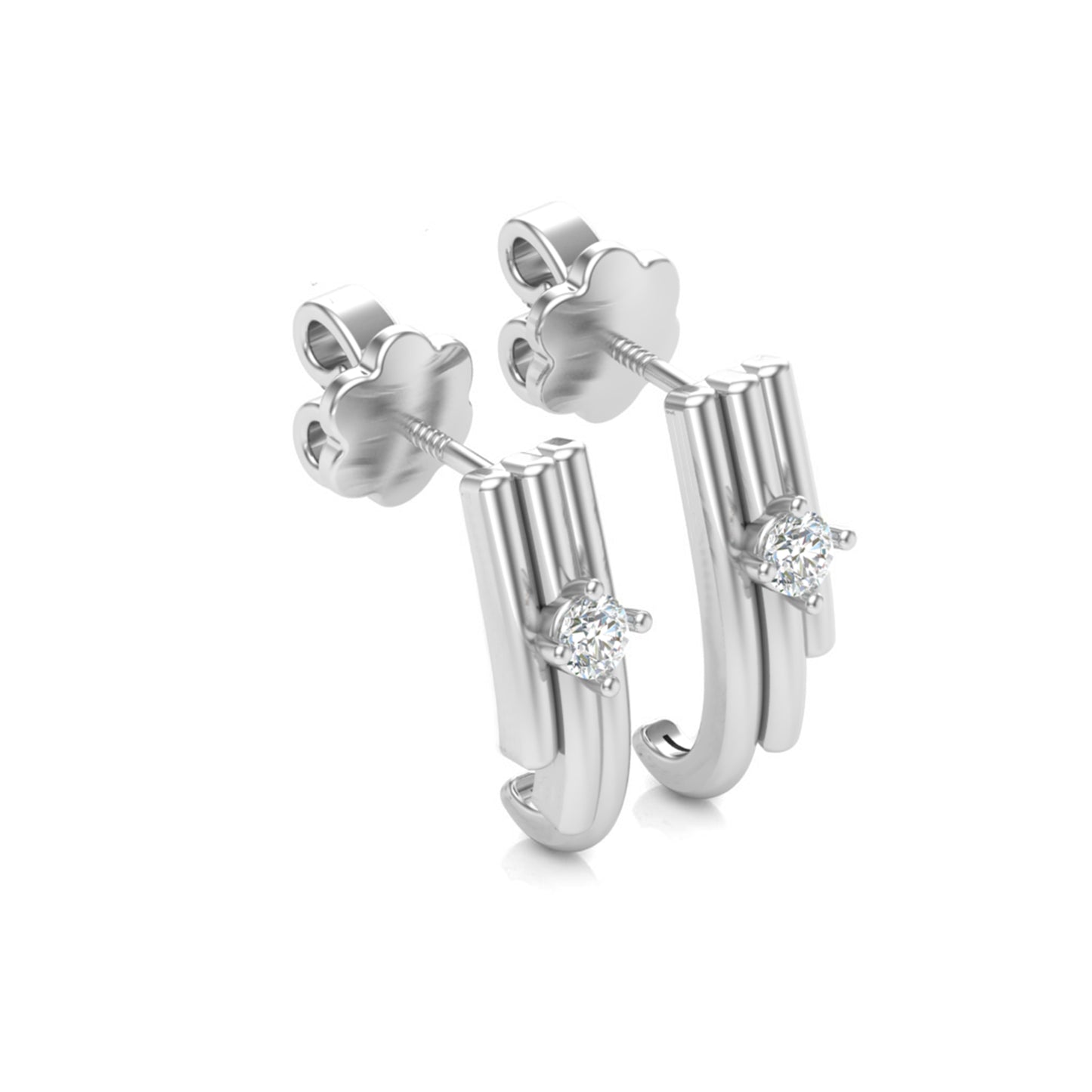 Platinum Essence Stud Earrings