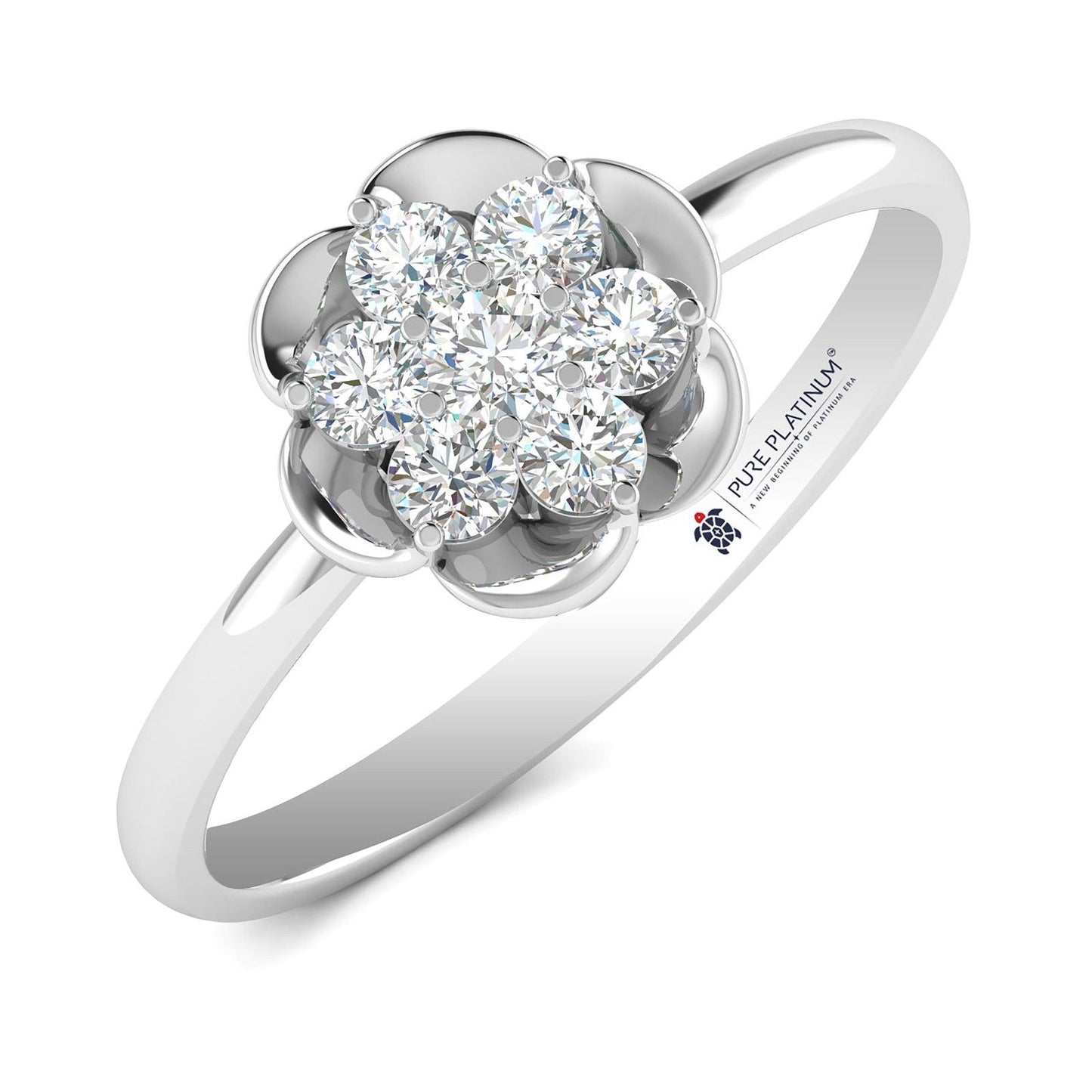 Graceful Light Platinum Ring
