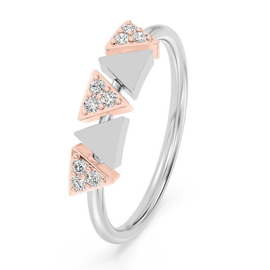 Glimmer Essence Two Tone Ring