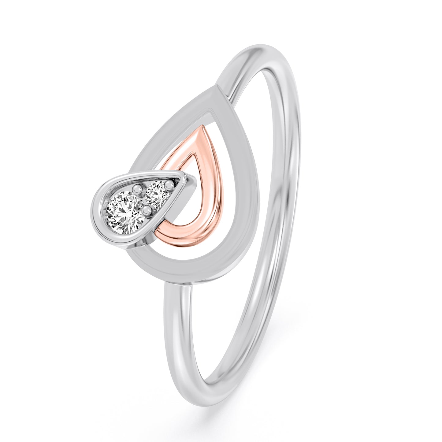 Divine Whisper Two Tone Ring