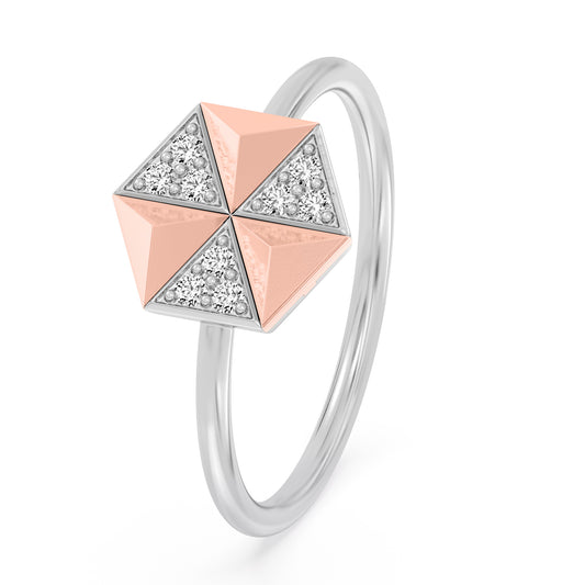 Rose Essence Two Tone Ring