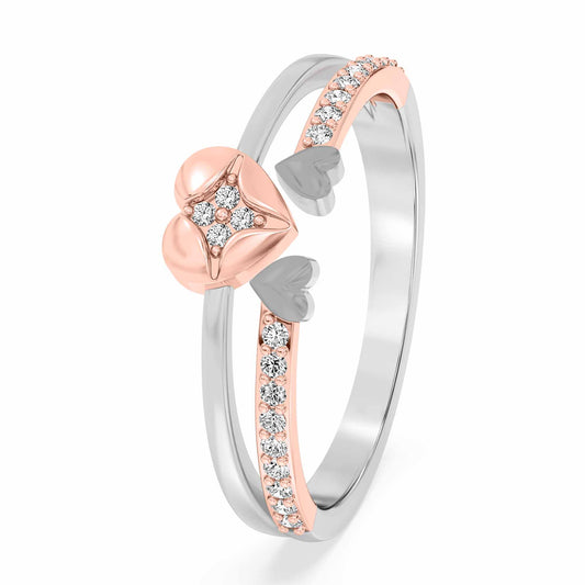 Platinum Delight Two Tone Ring