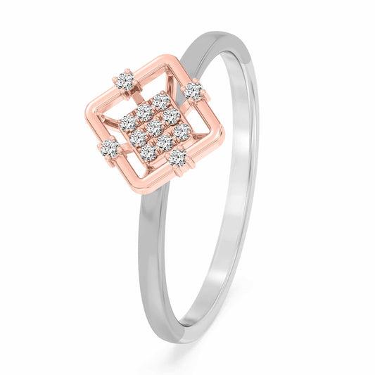 Enchanted Rose Two Tone Ring