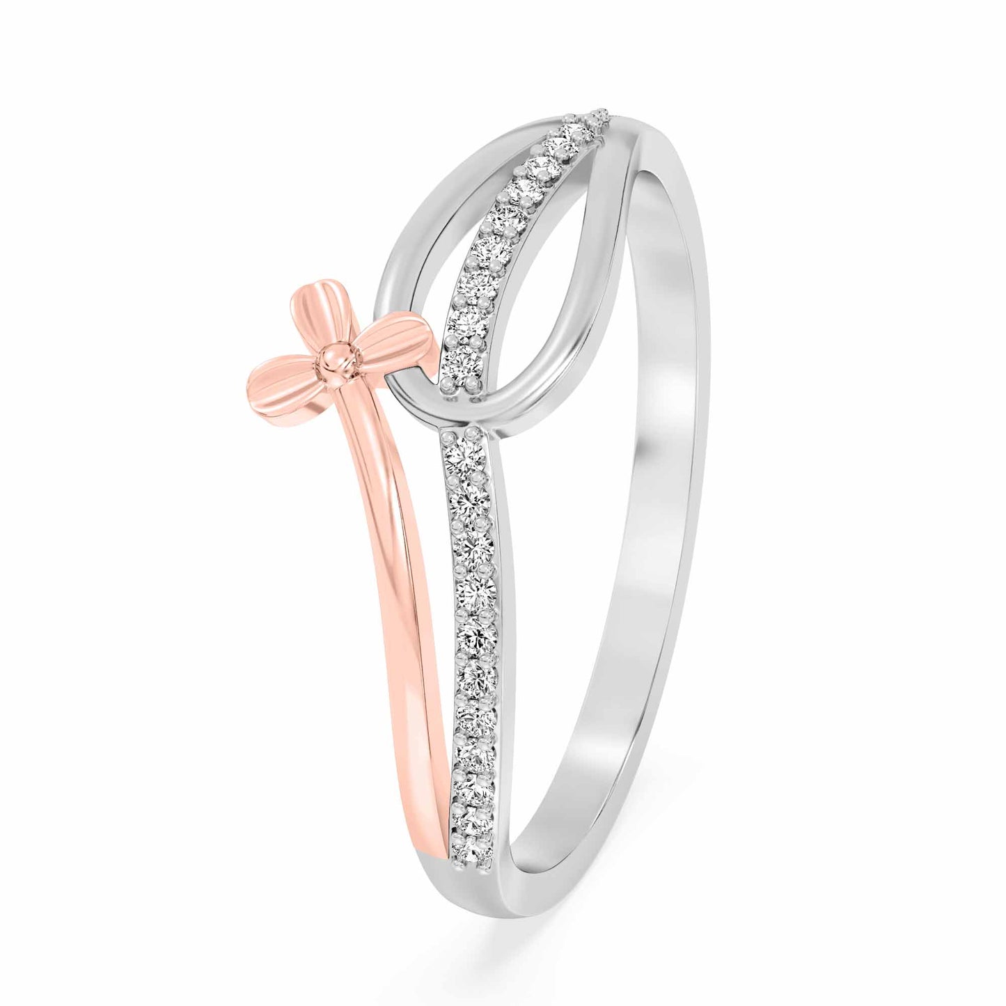 Luna Charm Two Tone Ring